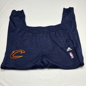 Adidas Cleveland Cavaliers Blue Drawstring Jogger Pants Men’s XL